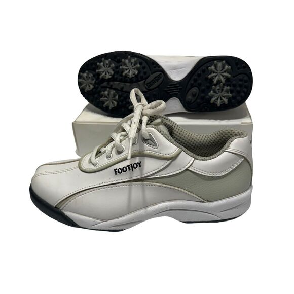 FootJoy GreenJoys Golf‎ Shoes Women Size 6M White Soft spikes 48744P - Picture 1 of 16